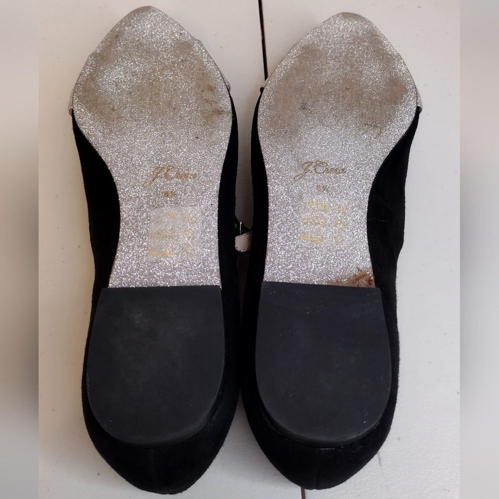 J. Crew Velvet Marina Holiday Jane With Jewels Embellished Flat Loafers Size 8.5 - Picture 9 of 13